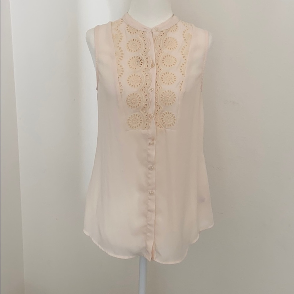 Sleeveless top from Anthropologie